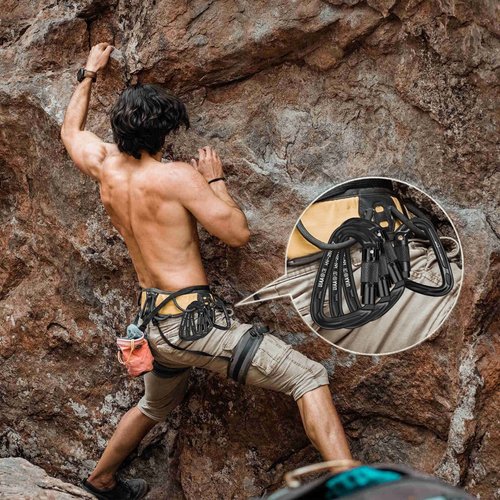 BEIFENG Auto Locking Carabiner 25KN Professional Rock Climbing Carabiner Obtained UIAA Certification Heavy Duty Carabiners Suitable for Rock Climbing, Camping, Rappelling, Rescue(All Black-2PCS)