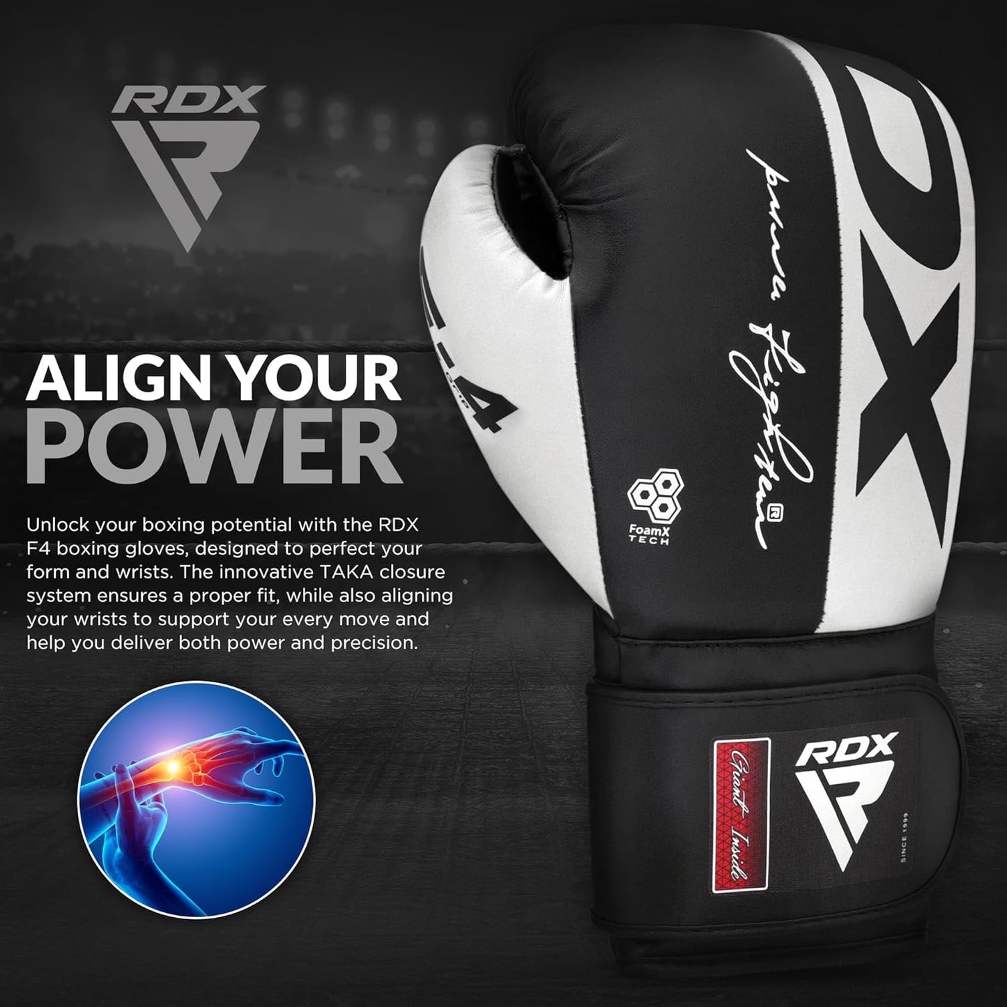 RDX Boxing Gloves - Maya Hide Leather Training Gloves for Muay Thai & Kickboxing | 8-16 oz Options