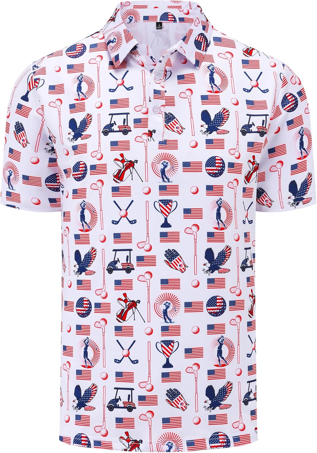 Skiennix Men's Golf Polo Shirt - Funny Performance Moisture-Wicking Quick-Dry Athletic Tee