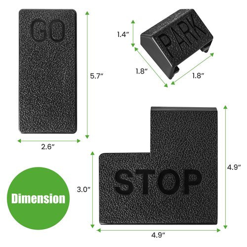 Golf Cart Accelerator Pedal Pad, Brake Pedal Pad, Parking/Hill Brake Pad Set, Club Car DS 1981-up Gas and Electric