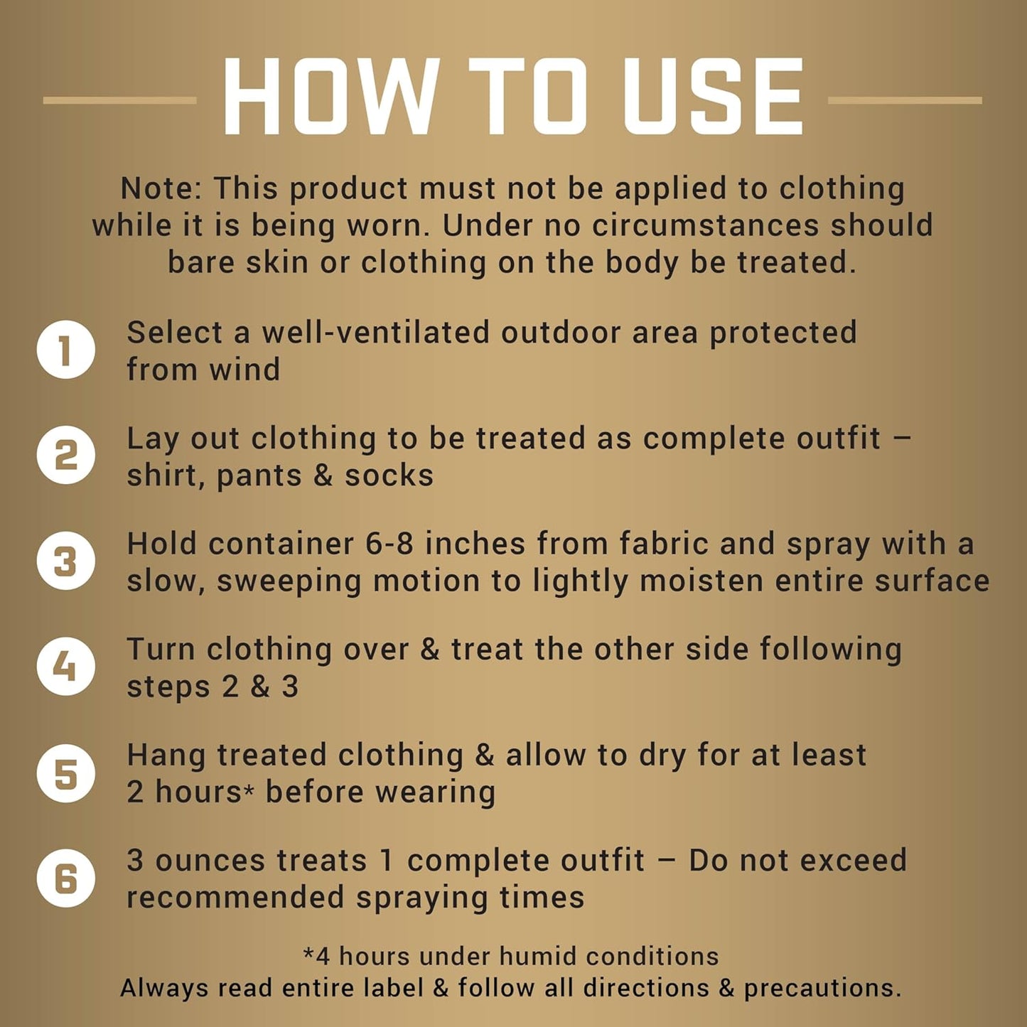 Repel Permethrin Insect Repellent Spray - 6.5 Ounces for Clothing, Gear, Tents & Sleeping Bags