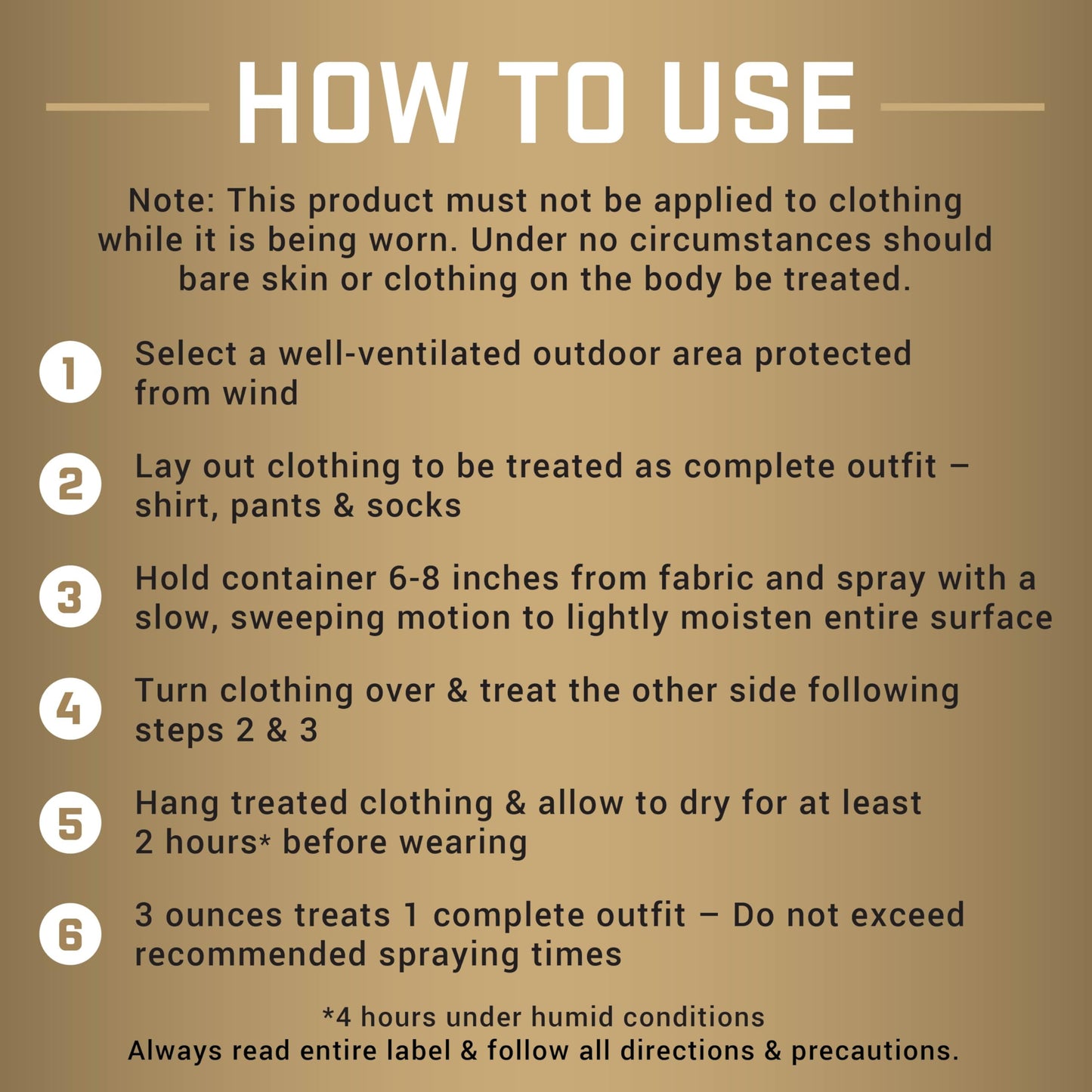 Repel Permethrin Clothing And Gear Mosquito and Insect Repellent, 6.5 Ounces, Aerosol Insect Repellent Bug Spray For Clothing And Gear Including Nets, Tents, Sleeping Bags And Backpacks, 6 Pack