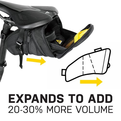Topeak TC2261B Aero Wedge Pack with Strap Mount, Medium, black