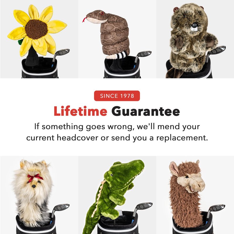 Daphne's Headcovers Yorkshire Terrier Driver Headcover | Premium Driver Headcovers | Funny Golf Club Covers | Stylish Protection for Your Clubs | Men's Golf Gear | Driver Headcover for Men and Women