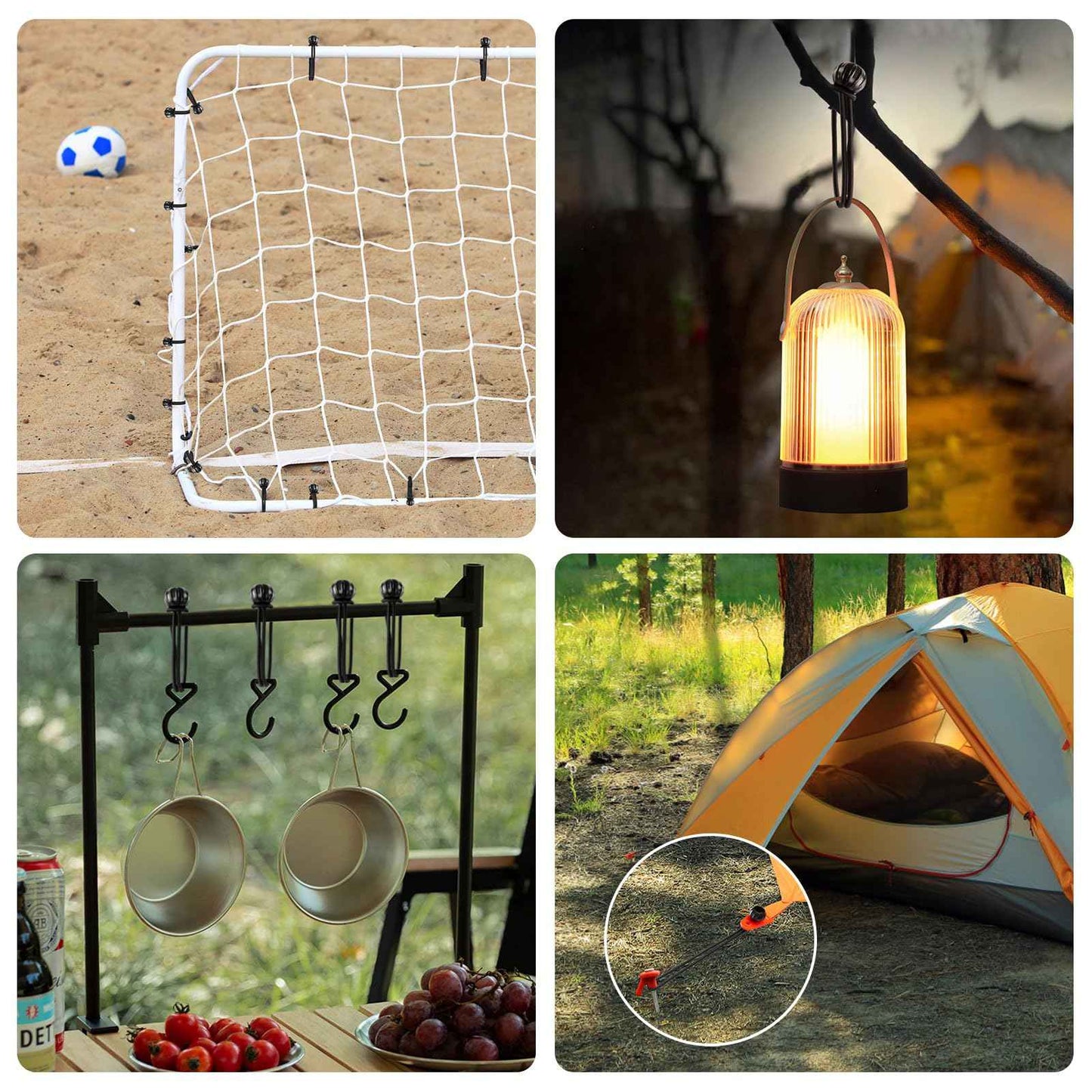 Bungee Cords with Balls 6 Inch, 100 Pack Heavy Duty Bungie Cord Balls, Canopy Tarp Tie Down Ball Bungee Cords for Camping, Tents, Patio Umbrellas, Awning, Bundle, Black