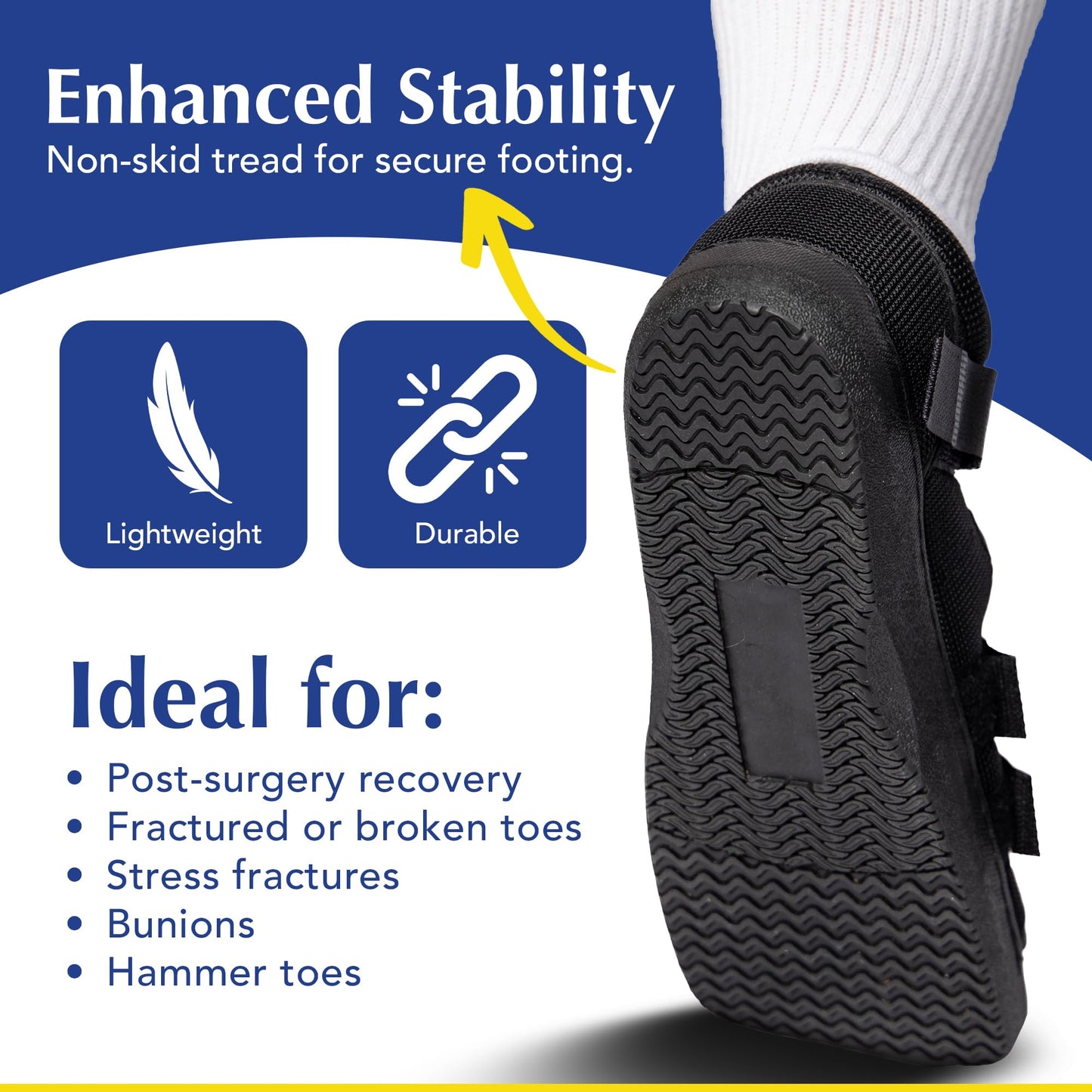 Brace Direct Post Op Shoe, Broken Toe, Bunion & Stress Fracture Foot Brace