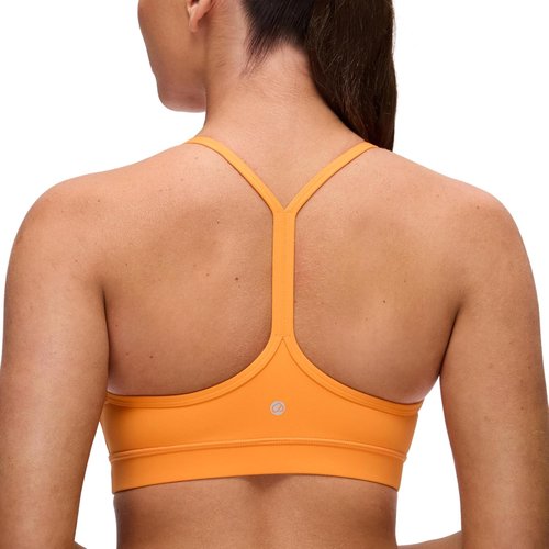 CRZ YOGA Butterluxe Y-Back Sports Bra for Women - Padded Racerback Yoga Top in Comfortable Fit