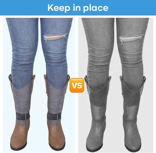 Cowboy Boot Straps - Adjustable Elastic Pant Leg Straps for Biking, Fishing & Hiking