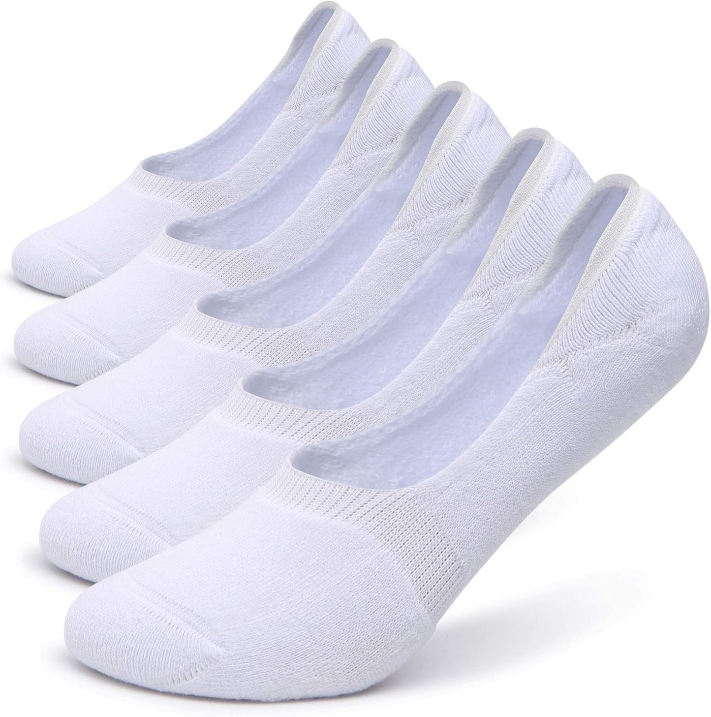 Pareberry Women's No Show Socks - Thick Cushion Cotton, Non-Slip Design | 5/10 Pack Options