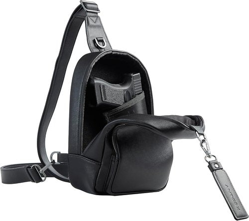 CCW Sling Bag | Magnetic Closure Casual EDC Bag for Fast Access | Concealed Carry Crossbody for Men & Women - Black