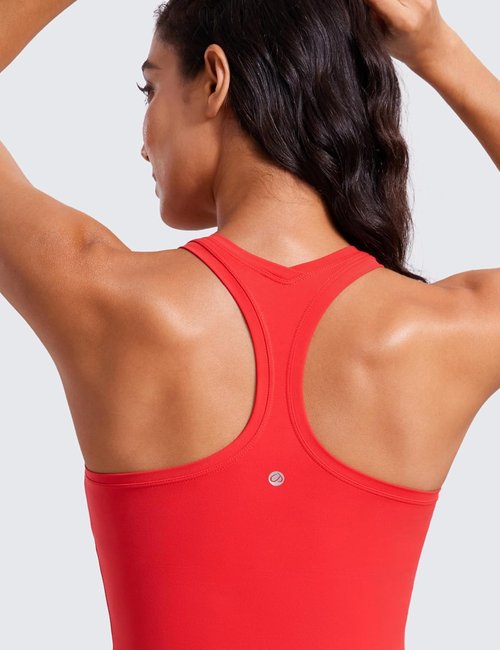 CRZ YOGA Butterluxe Racerback Tank Top - Women's Athletic Sleeveless Gym Shirt for Yoga & Workouts