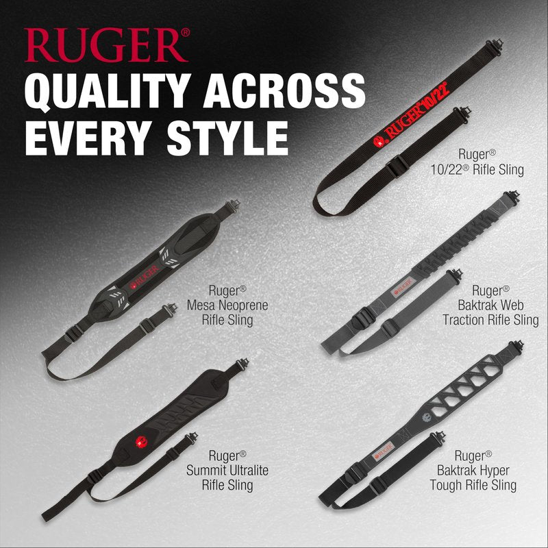 Allen Company Ruger 10/22 Rifle Sling with Swivels (up to 500 lbs) 22" to 40" Adjustable Fit - 2 Point Gun Sling - 1.25" Webbing - Includes Mounting Hardware - Rifle Accessories, Shooting Accessories
