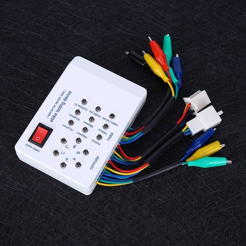 WGFOIP E-Bike Tester, Portable Brushless Motor Tester High Efficiency Motor Check with Indicator for Scooter E-Bike Diagnostics