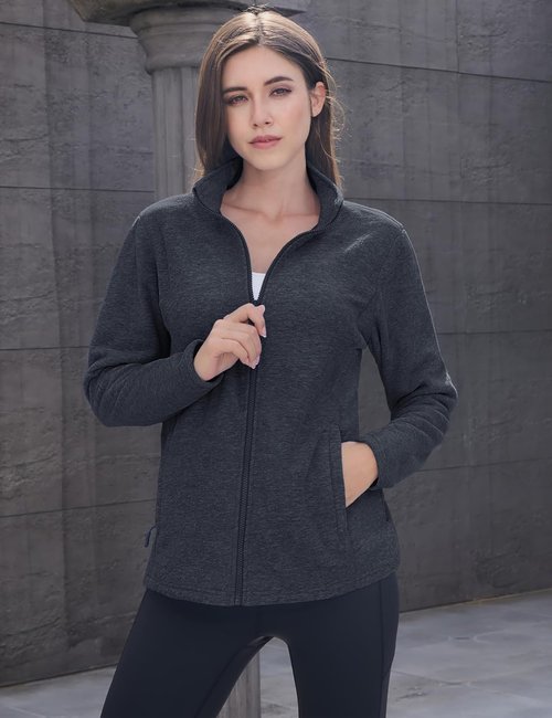 MAGCOMSEN Fleece Jacket for Women - Lightweight, Soft, Warm Winter Jacket with Pockets | Perfect for Outdoor Hiking