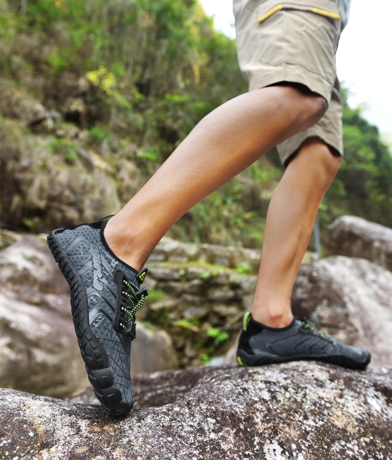 UBFEN Aqua Swim Shoes - Quick Dry Water Shoes for Men & Women | Ideal for Beach, Boating & Diving