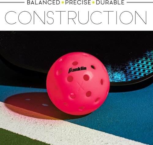 Franklin Sports X-40 Outdoor Pickleballs - Official USA Pickleball Ball for APP Tour & US Open - Regulation Size