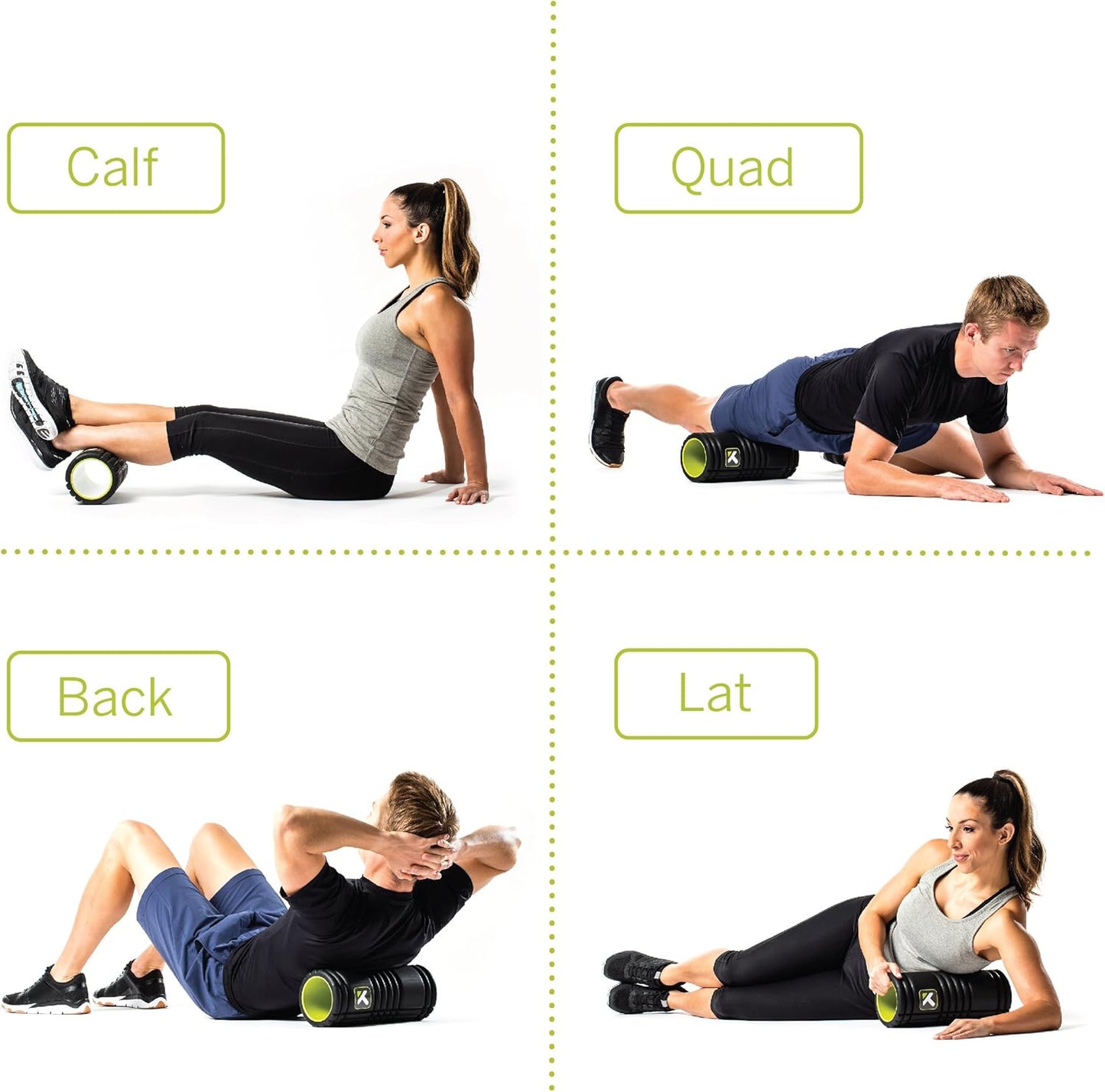 TriggerPoint Grid 1.0 Foam Roller - 13" Multi-Density Massage Roller for Deep Tissue Recovery & Muscle Relief - Enhances Mobility & Circulation