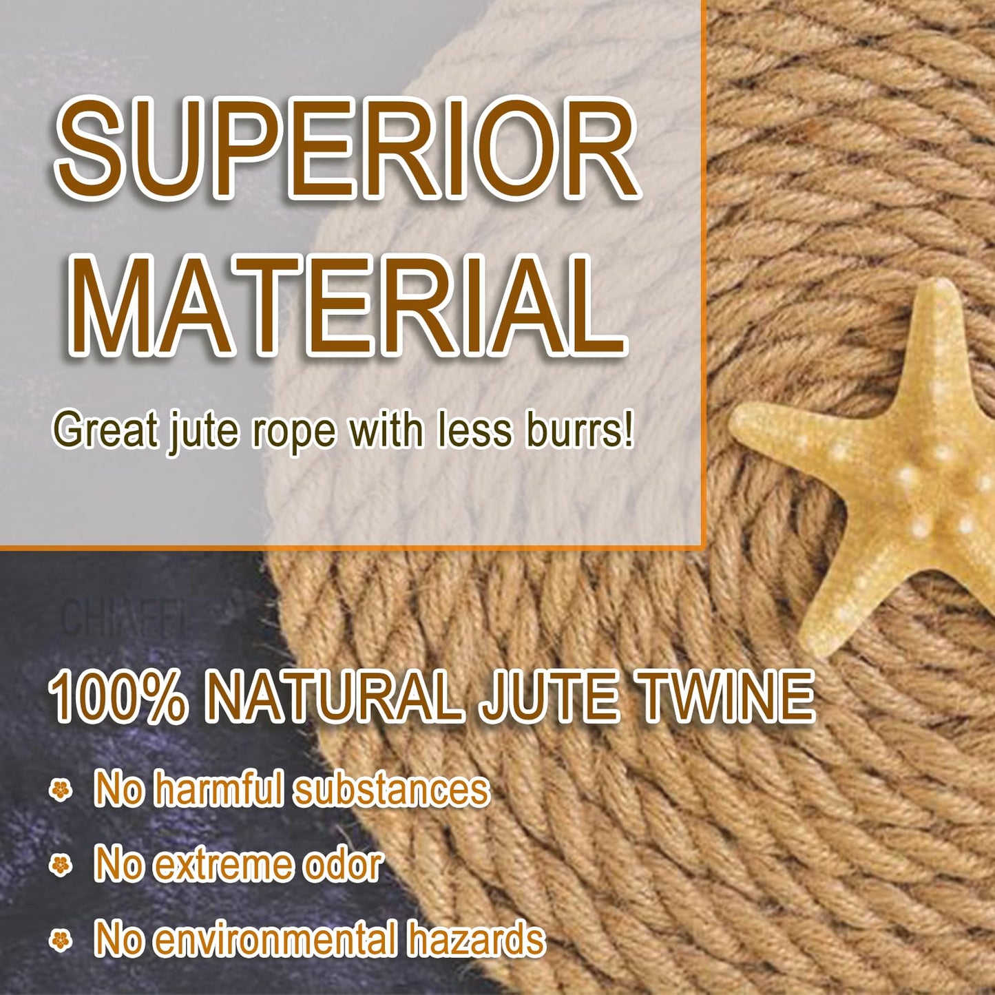 656 Feet 3Ply Jute Twine String, 2mm Natural Brown Thick Twine Rope for Crafts, Gardening, Tomato, Climbing Plant, Tie Floristry, Gift Wrapping Packing, Christmas, Wedding Decor