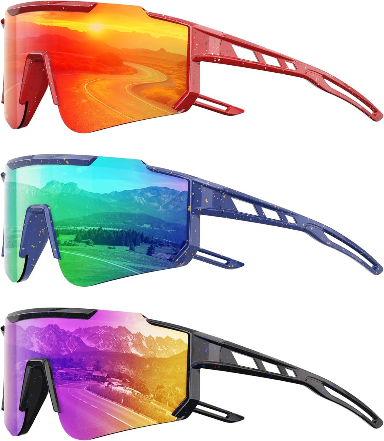Skiennix Kids Polarized Baseball Sunglasses - UV Protection for Boys & Girls Ages 3-12 | Softball & Cycling