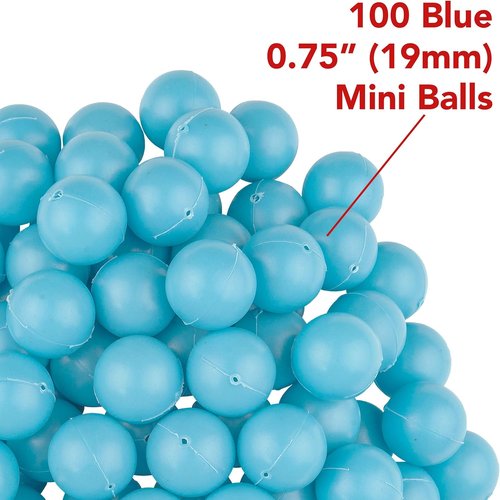 Fairly Odd Novelties Mini Ping Pong Balls - 3/4" Blue Table Tennis Balls (100 Pack)