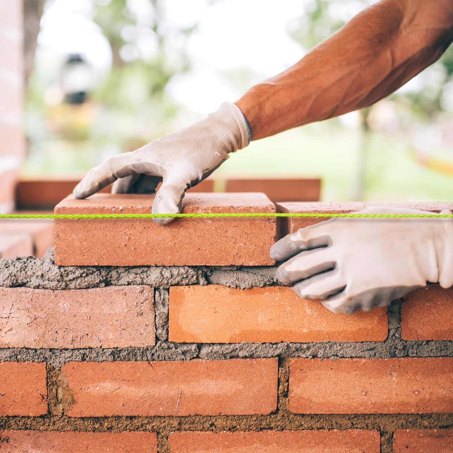 BSRHOME Reloadable Line Reel,Mason Line String Line,600 Ft Length Nylon Twine,Nylon String for Gardening Or Masonry Tools,Twine String for Gardening,Yellow