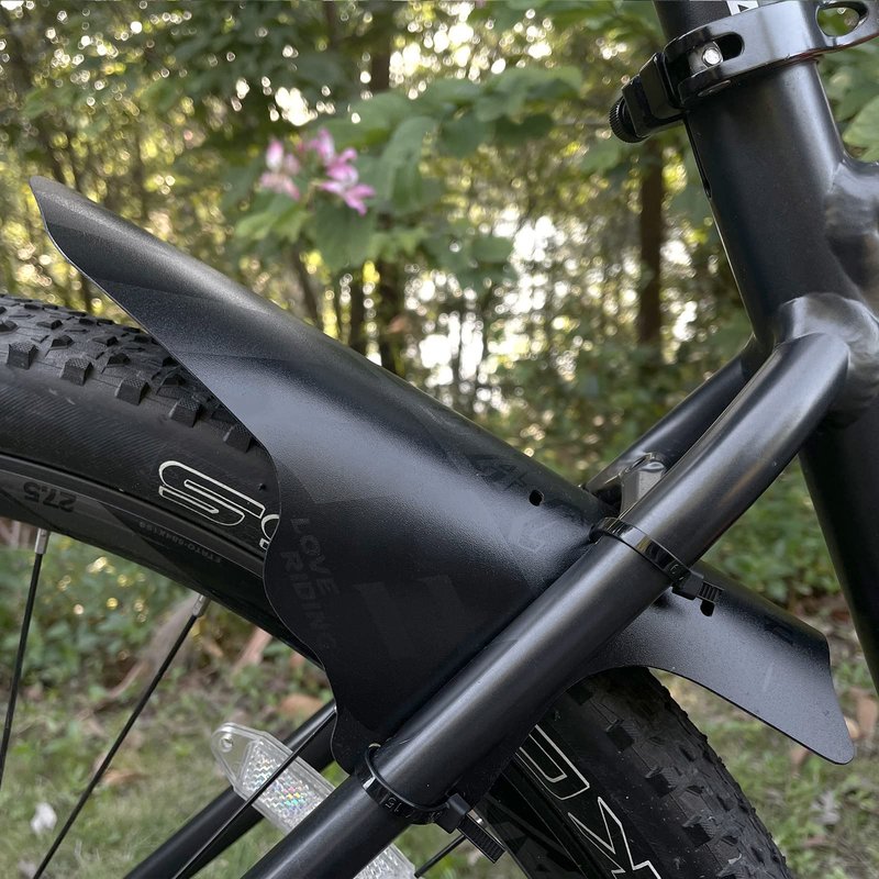 NICEDACK Mudguards Mountain Bike, 2 Pieces Mudguards Fit 20-29 Inch MTB Mudguard Front and Rear Compatible Bicycle Splash Guard (Black)