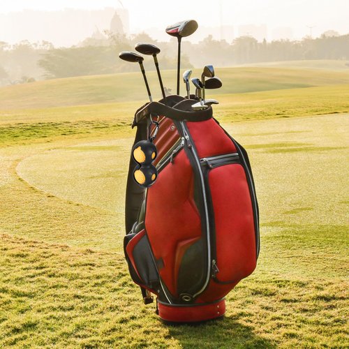 PATIKIL Golf Ball Holder, 4 Pack Silicone 2 Balls Carrier Protective Portable Sleeve with Buckle for Golf Bag Belt, Multicolor