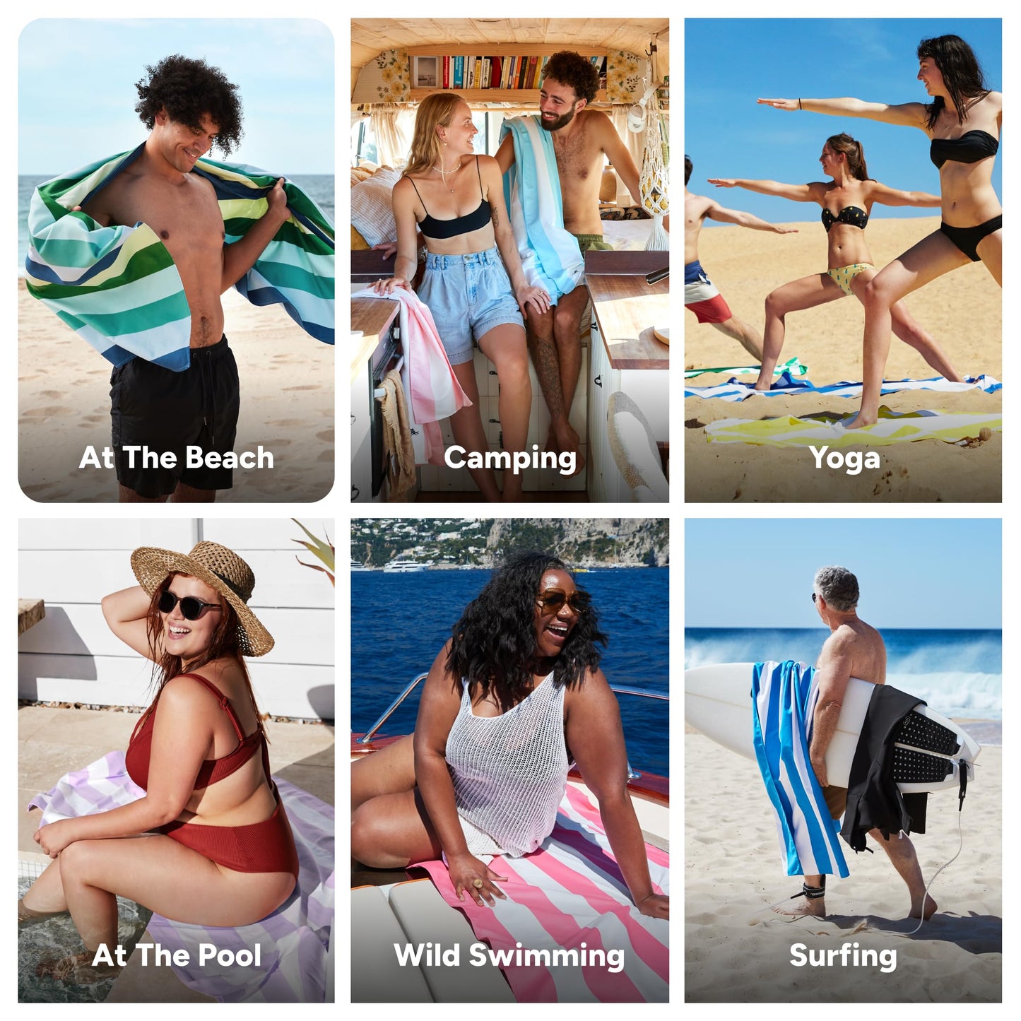 Dock & Bay Quick Drying Towel - for Sports & Gym - Compact, Lightweight - 100% Recycled - Includes Bag - Summer - Cool Lagoon, Extra Large (200x90cm, 78x35)