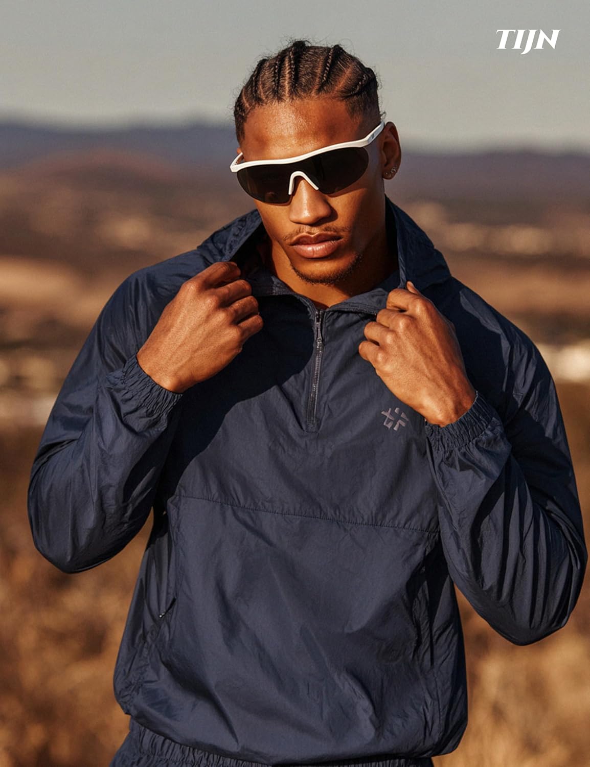 TIJN Anti-Slip Sport Sunglasses - UV400 Protection for Men & Women | Ideal for Running, Cycling & Outdoor Activities