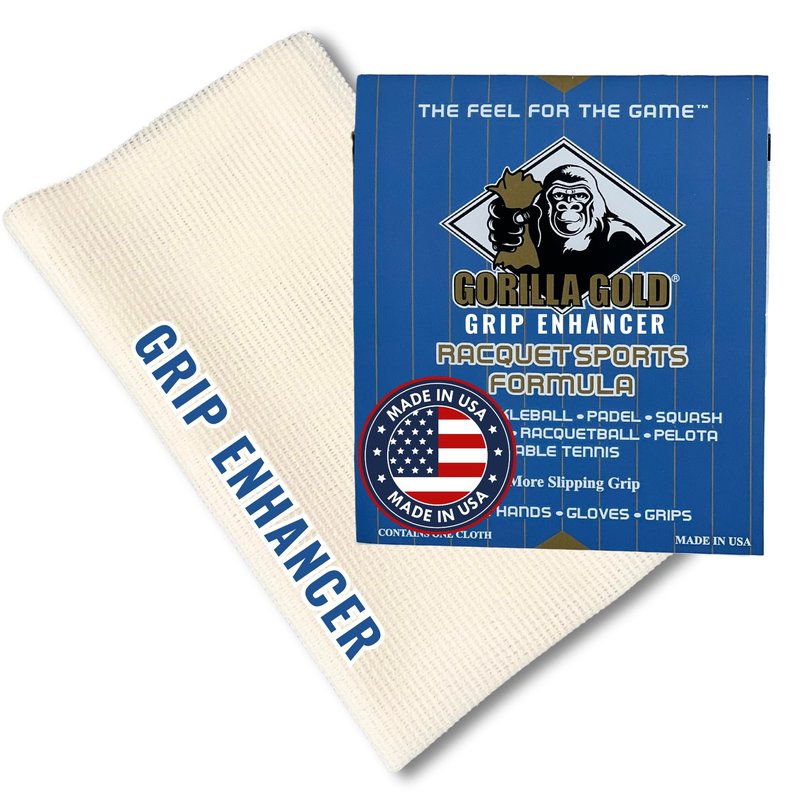 Gorilla Gold Grip Enhancer Tacky Towel - USA-Made Chalkless Competition-Approved Formula for Tennis, Golf, Softball and More - Versatile Multi-Sport Moisture Control for Sweaty Hands