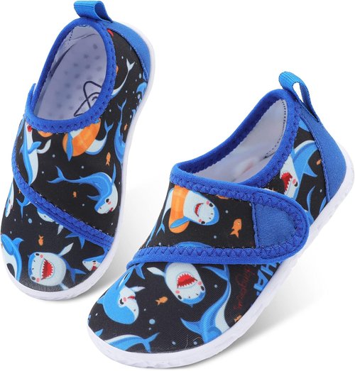 LeIsfIt Toddler Water Shoes - Breathable Quick-Dry Aqua Socks for Beach & Pool | Unisex Kids Swim Shoes