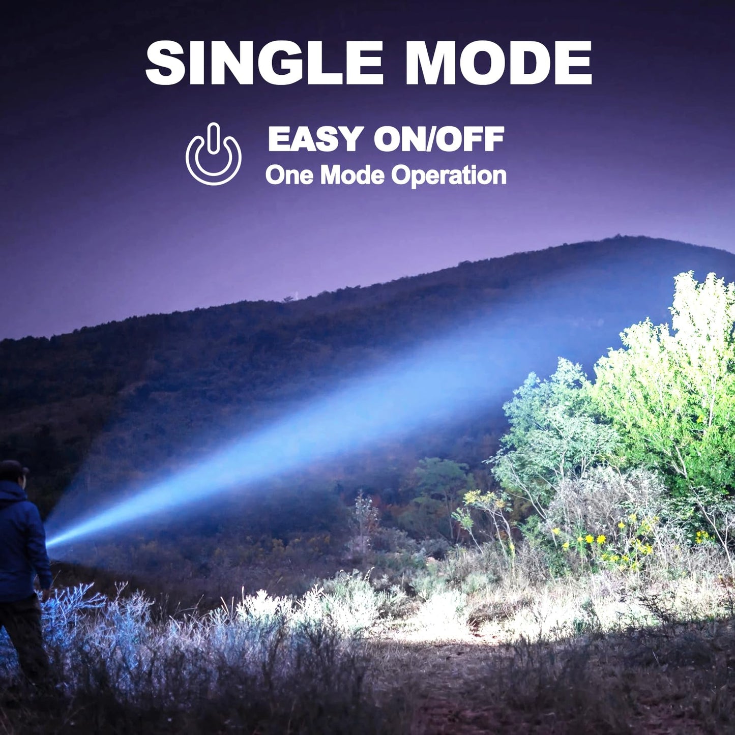 FandyFire 1000 Lumen Tactical Flashlight with Holster, Super Bright Single Mode Law Enforcement - Police LED Flashlight for Security and Duty Belt Mini Torch 502B