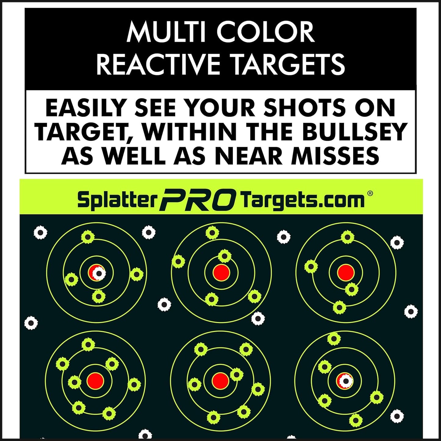 Splatter Targets by [Brand Name] - 12x18 Inches | Bright Burst Upon Impact for Instant Shot Visibility