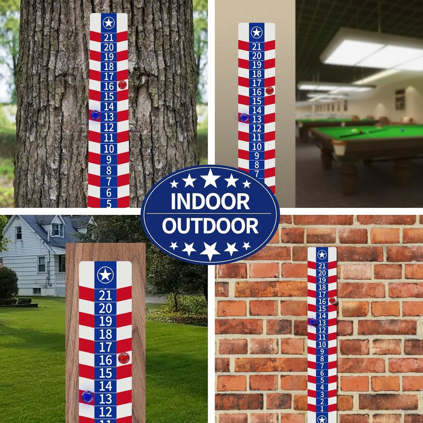 Skiennix Cornhole Scoreboard - Magnetic Decal with Easy Score Keepers | Perfect for Cornhole Games