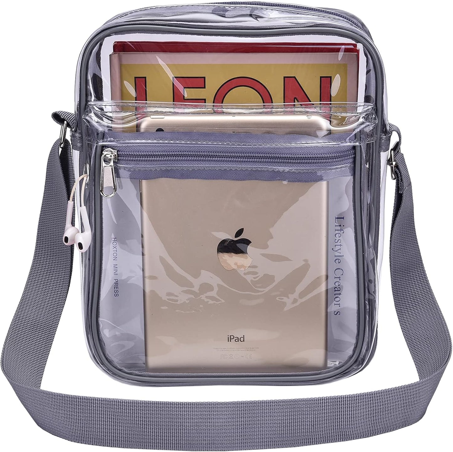 USPECLARE Clear Purse - Stadium Approved Clear Messenger Bag for Men & Women | Durable & Stylish
