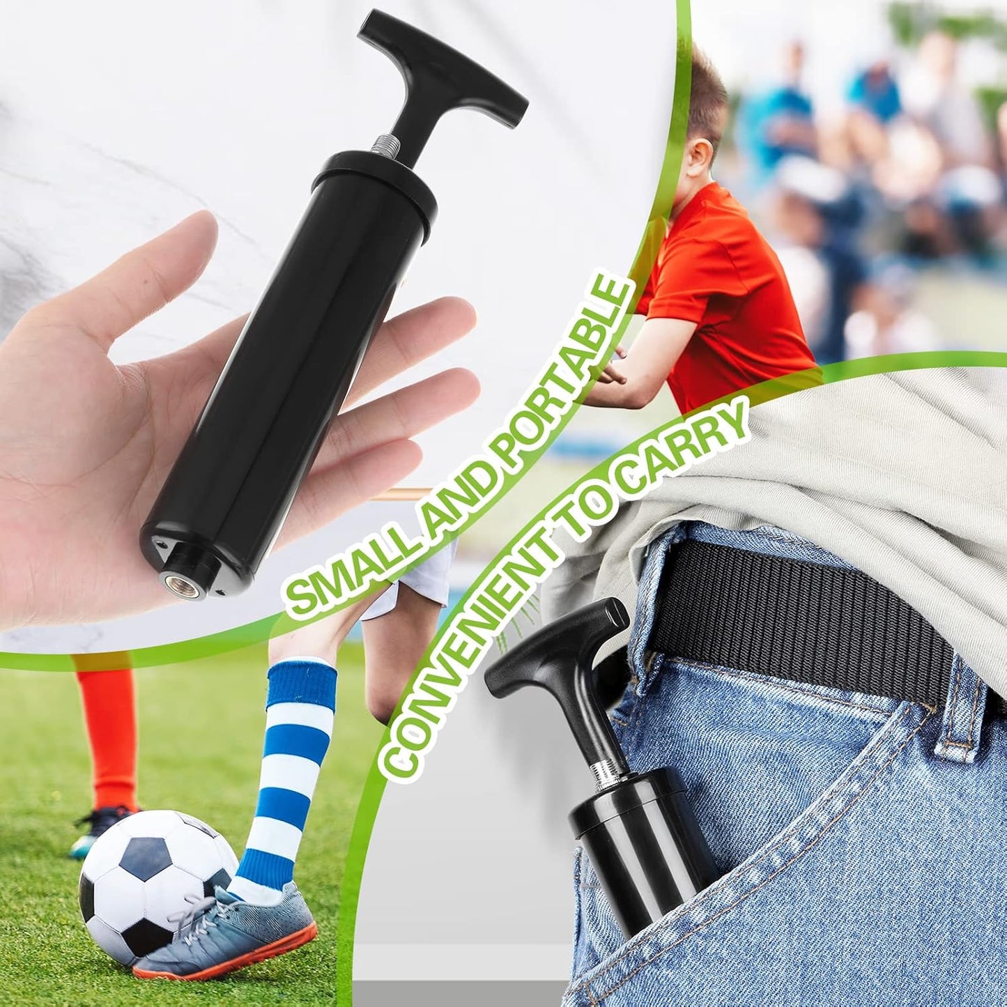 Reginary Ball Pump Set - 10 Pcs with Needle & Extension Hose for Basketball, Football, Soccer, Volleyball