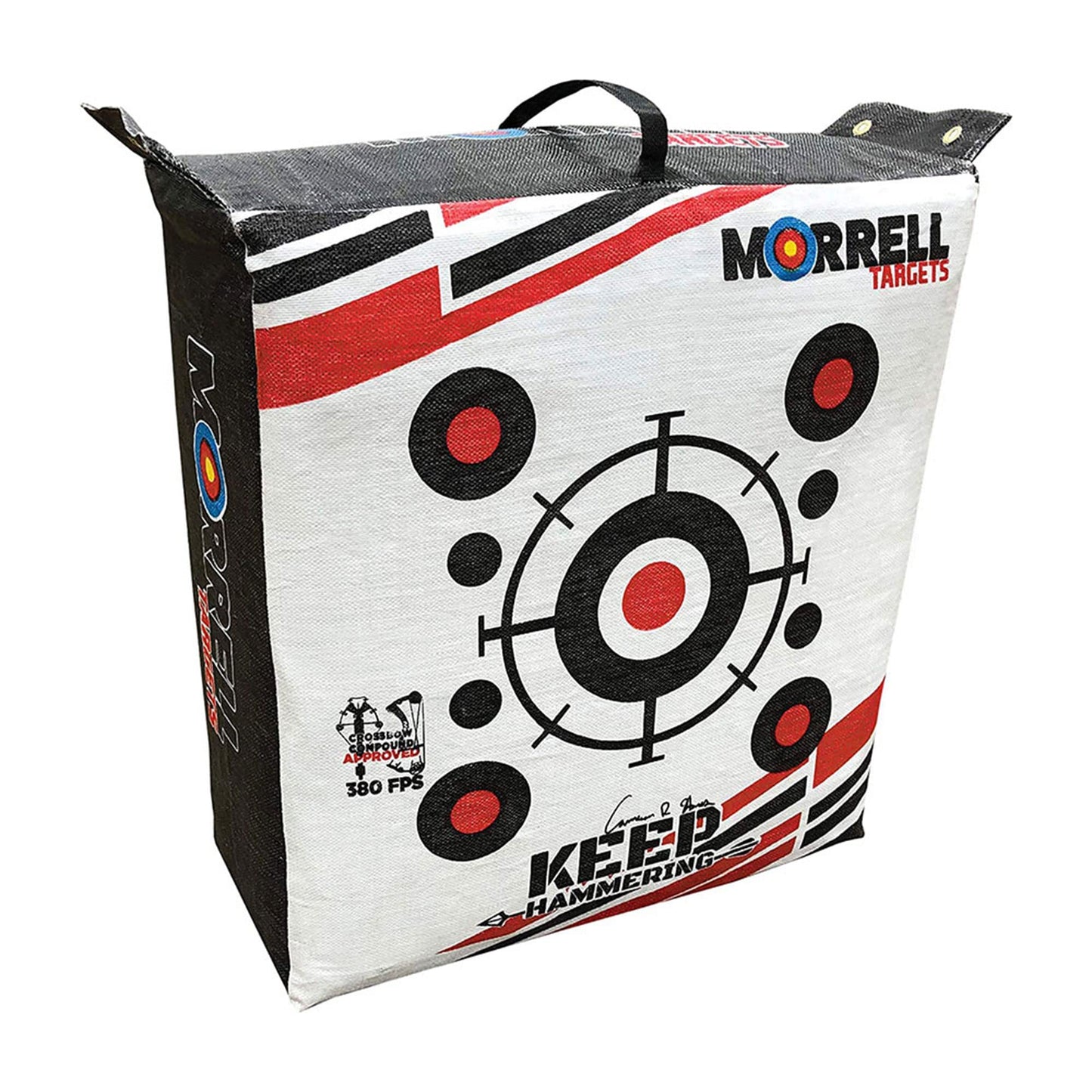 Morrell Outdoor Keep Hammering 54 Pound Adult Field Point Archery Bag Target and HME Products Bowhunting 30 Inch Practice Shooting Bag Target Stand