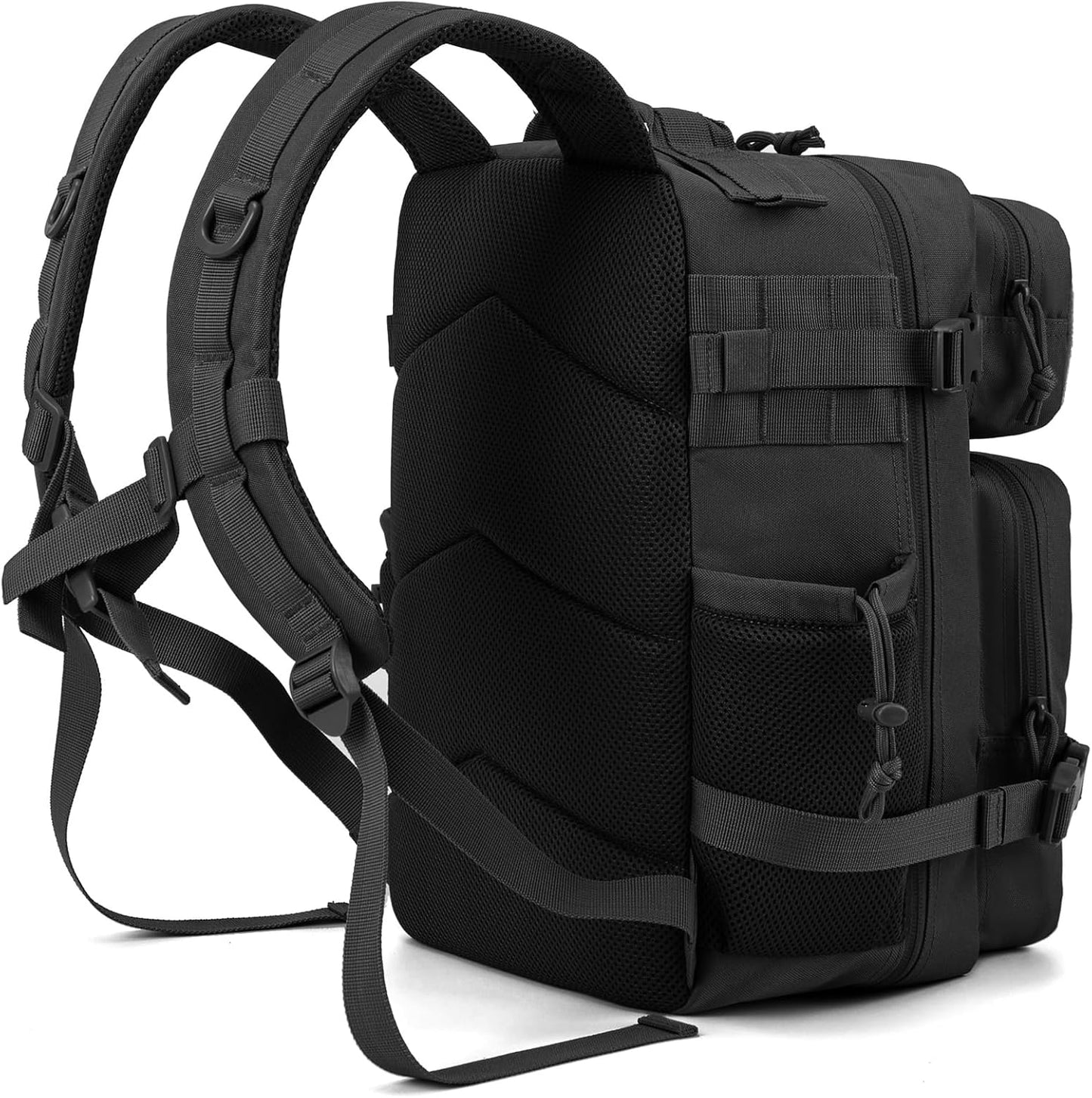 QT&QY Military Tactical Backpack - 25L/45L Molle Daypack for Men | Hiking Rucksack with Bottle Holder