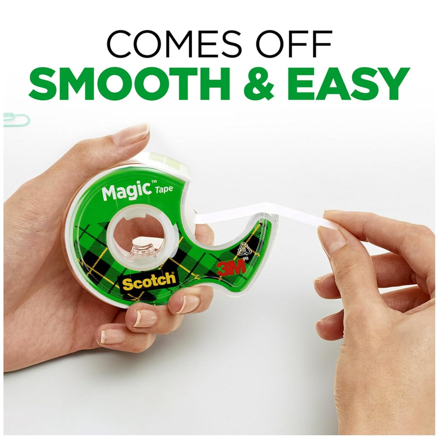 Scotch Magic Tape - Invisible Clear Repair Tape | 3 Dispensered Rolls, 3/4 x 300 Inches