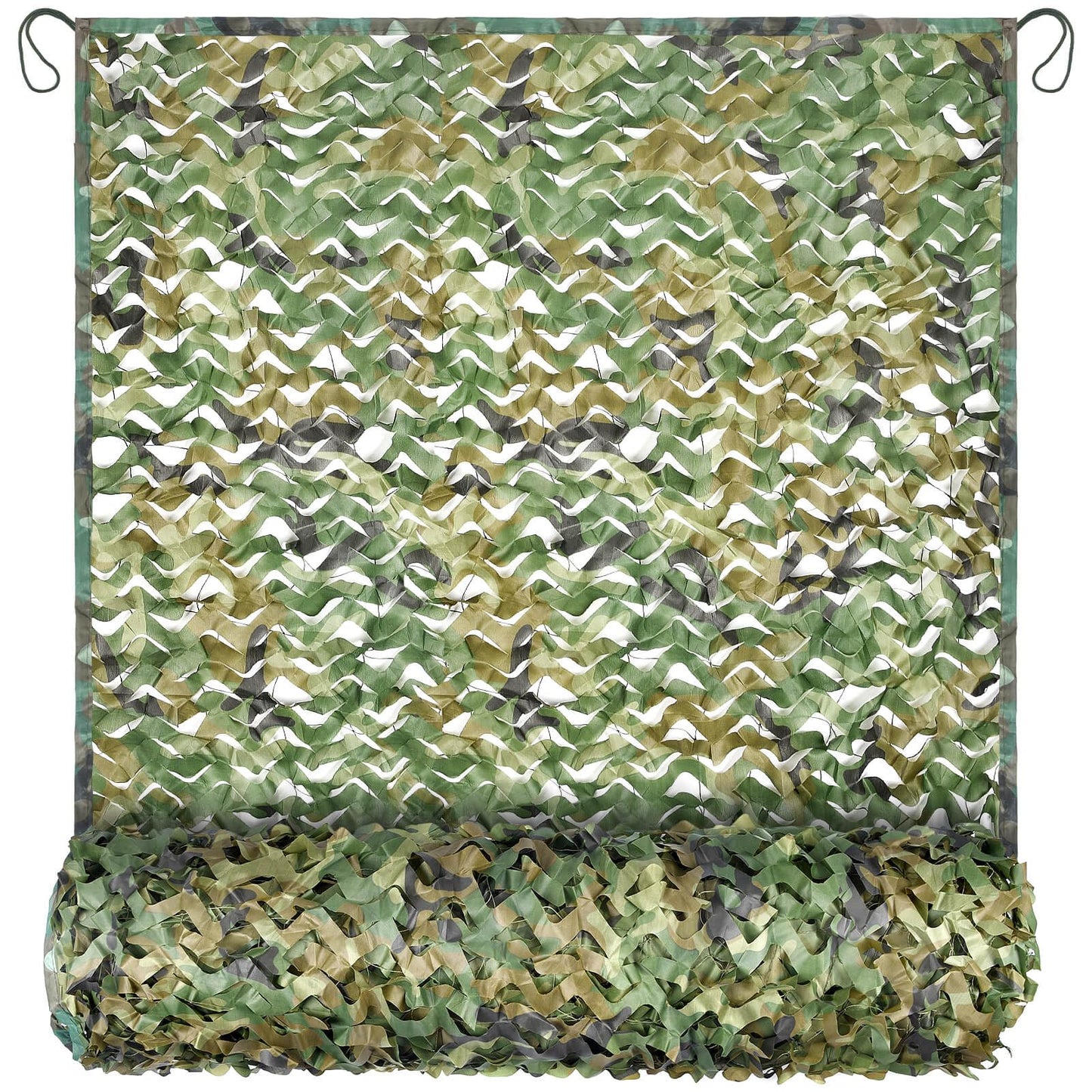 Yeacool Camo Netting 10x10 Mesh Camouflage Netting Military Surplus Hunting Blind Net for Military Theme Party Decor Sunshade Backdrop Car Cover Camping Shooting (Woodland Camo, 10ftx10ft, 3m*3m)