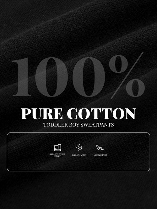 HXP 4 Pack Toddler Boys Sweatpants Pure Cotton Toddler Sweatpants Boys Kids Joggers Pants with Pocket Drawstring