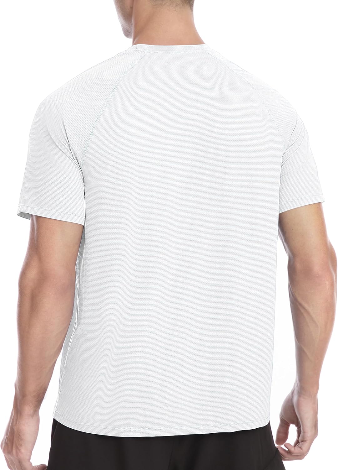Roadbox Men's Rash Guard - UPF 50+ UV Sun Protection Swim Shirt | Quick-Dry Short Sleeve T-Shirt for Beach & Fishing