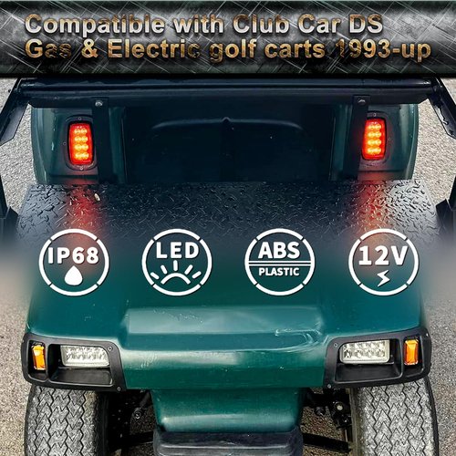 Orle Oko Golf Cart Light Kit For Club Car DS,12V Street Legal Golf Cart Headlights Taillights Kit for Club Car DS Led Light 1993-up Gas and Electric with Installation Instruction