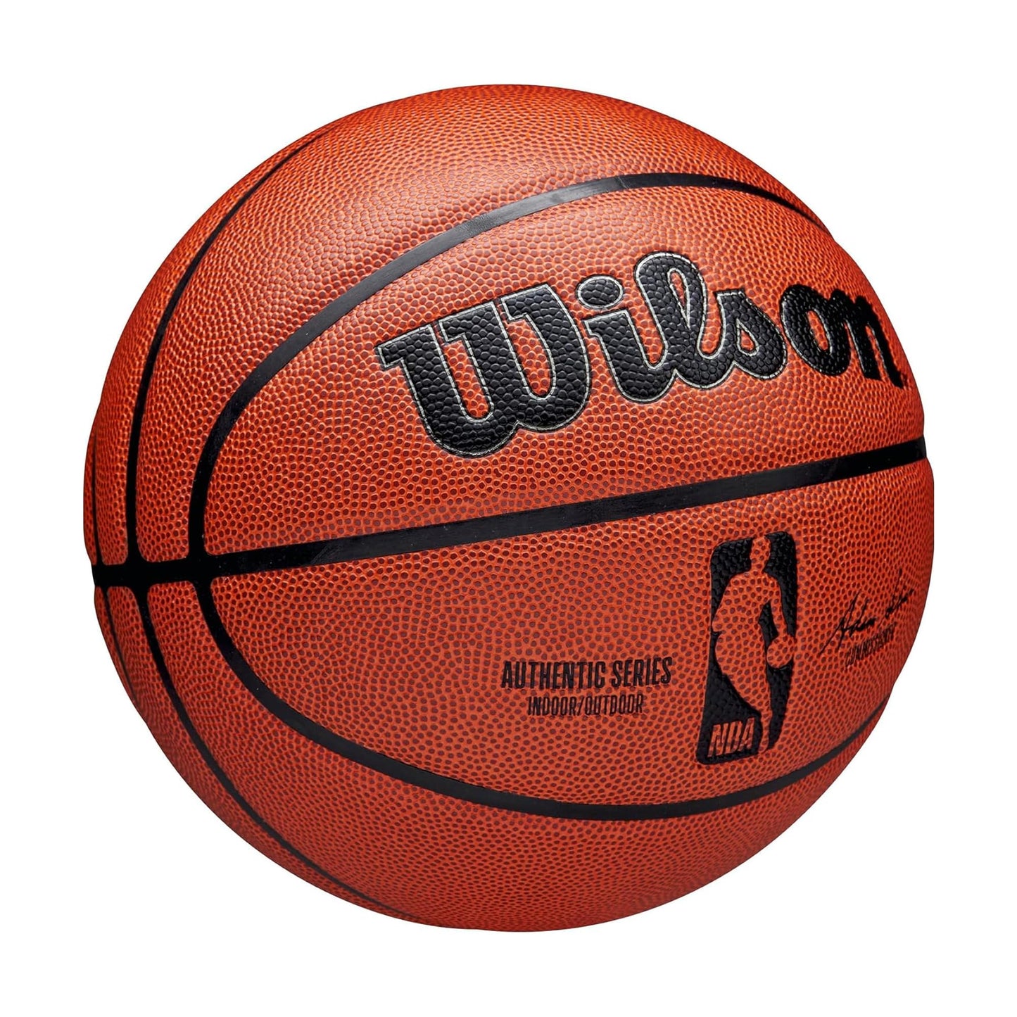 WILSON NBA Authentic Indoor/Outdoor Basketball - Brown, Size 7-29.5"