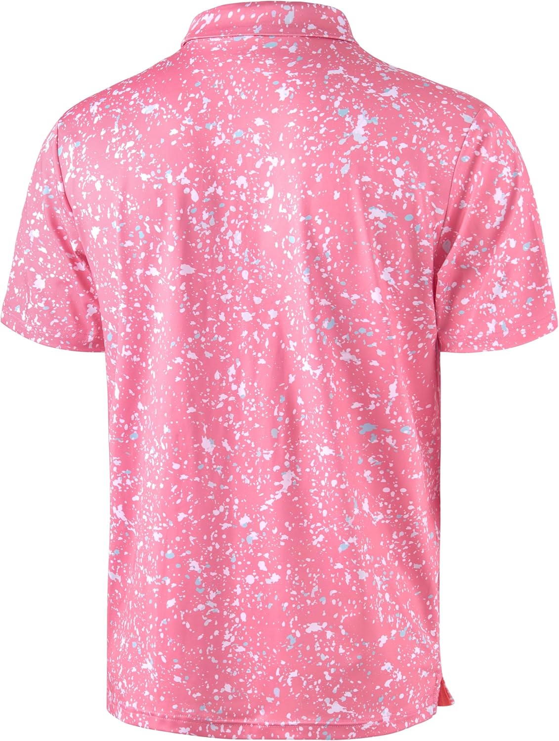 Obla Men's Golf Polo Shirt - Short Sleeve Moisture-Wicking Performance in Casual Print Design
