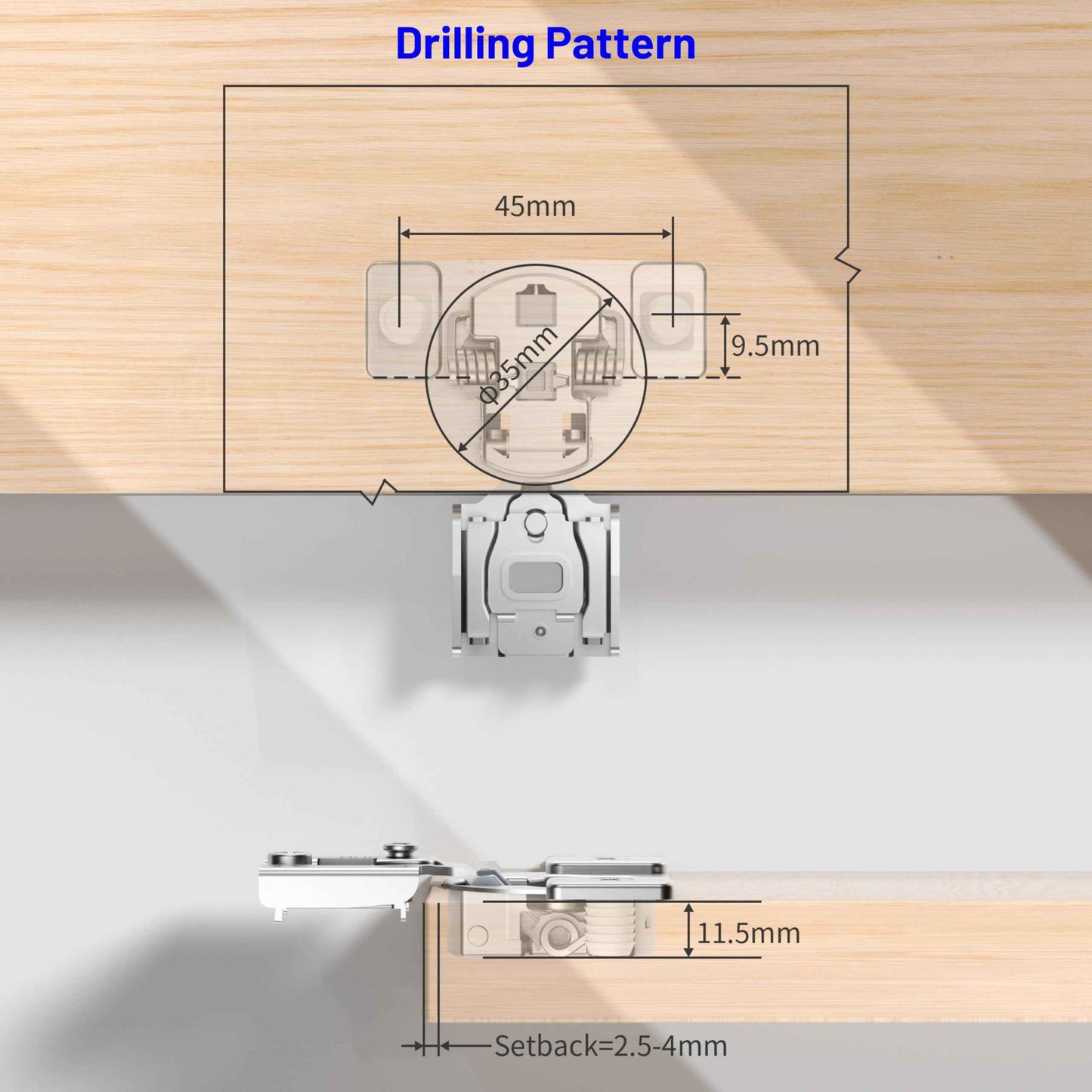 Burks Hinges 10 Pack 1/2'' Overlay Soft Close Hinges for Kitchen Cabinets - Stainless Steel, Anti-Rust, Self Closing Concealed Hinges, Installation Instruction and Screws Included
