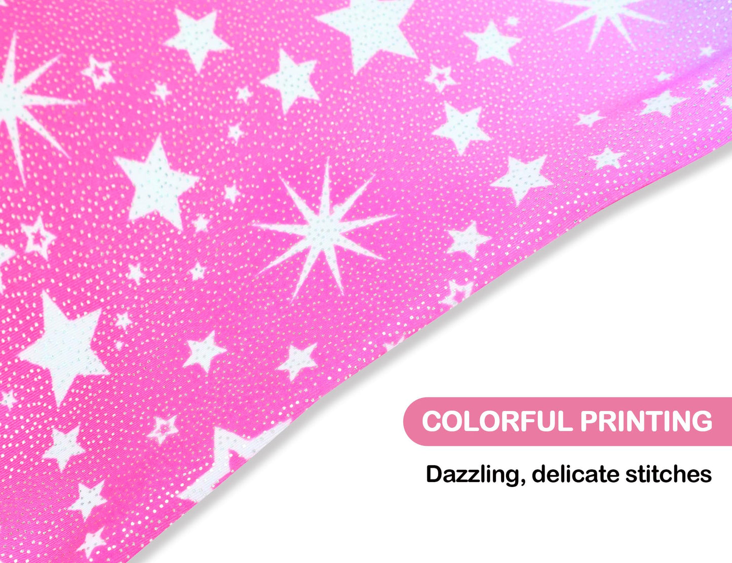 Domusgo Girls Gymnastics Leotards Size 4t 5t One Piece Sleeveless Pink Blue Galaxy Tumbling Outfits
