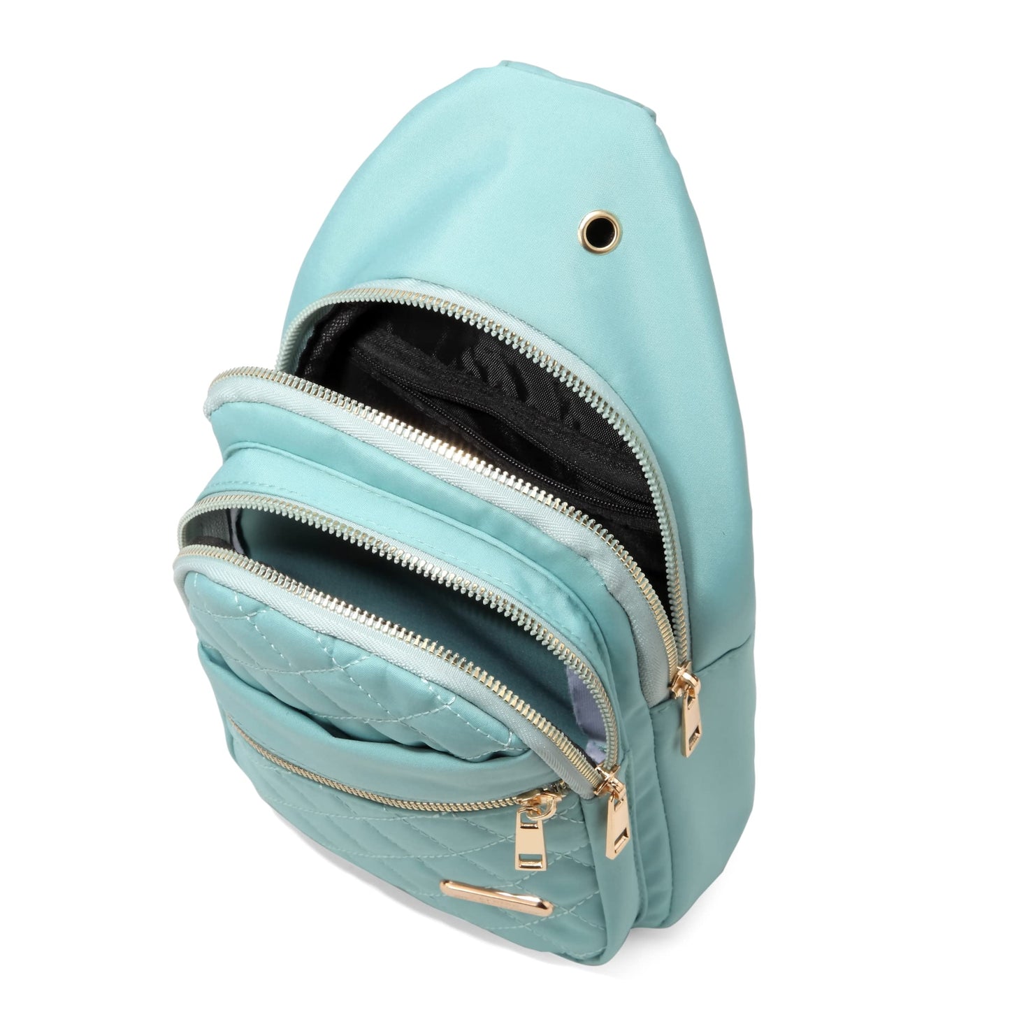 AOSTIHOT Small Sling Backpack Crossbody Sling Bag for Women, Casual Chest Daypack Cross Body for Travel Running Hiking Green