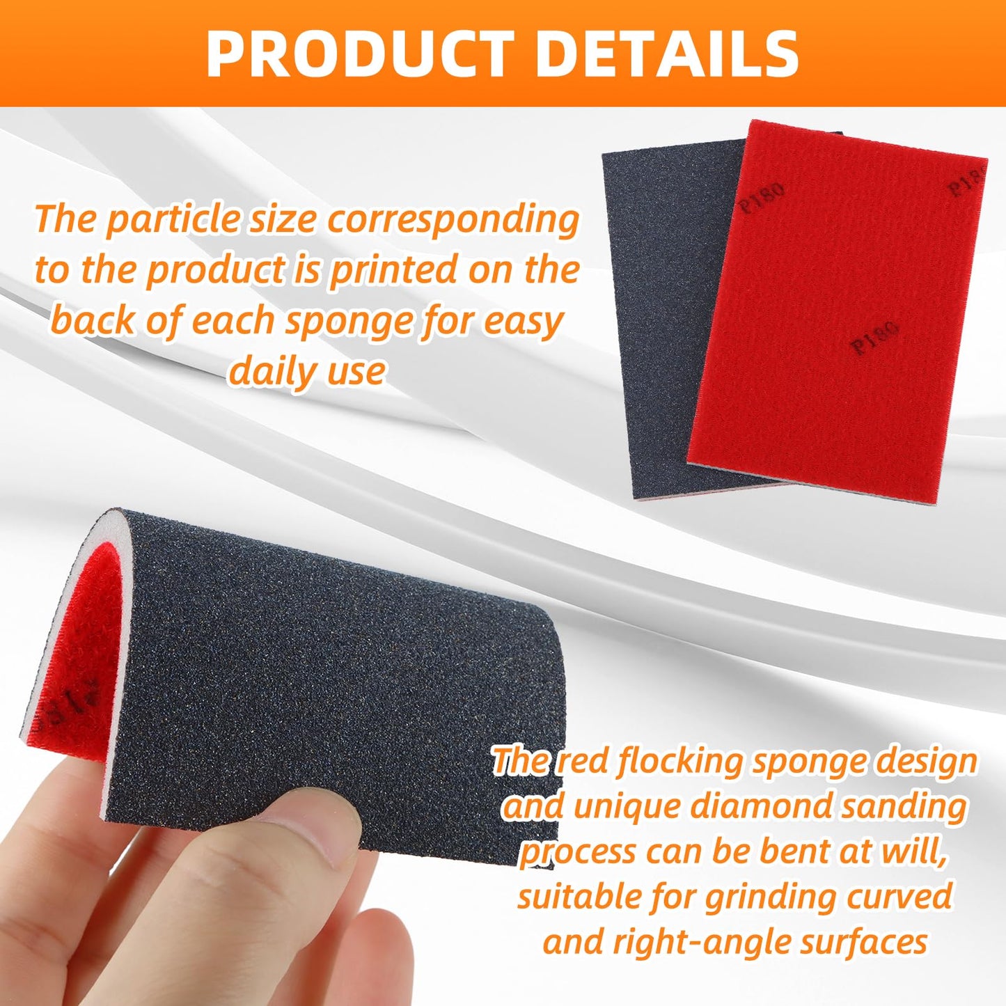 KACNON 20Pcs 180-3000 Grit Sanding Sponge Set (180/320/400/600/800/1000/1200/1500/2000/2500/3000) - Ultra Fine Sanding Sponges Pads with Brush - Soft Foam Sanding Block Dry Wet Sandpaper Assortment