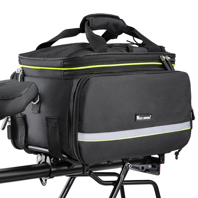 35L Panniers Bike Bags Double Side Bike Saddle Bag, Waterproof Bikes Panniers Bag Shoulder Bags with Rain Cover for Riding, Multi-Function Bicycle Bag Rear Trunk Panniers Cycling Accessories